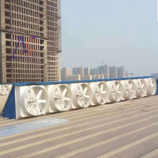 （昆山维信纺织公司）玻璃钢风机安装实例
